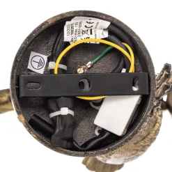 Lindby plafondlamp Nirvathia, papegaaien, messingkleurig