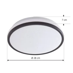 Lindby plafondlamp Nymira, 4.000 K, kunststof
