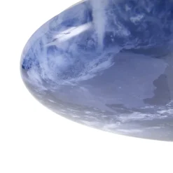 Lindby plafondlamp Orbi, 48 cm, blauw/wit, kunststof