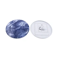 Lindby plafondlamp Orbi, 48 cm, blauw/wit, kunststof