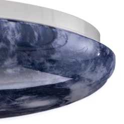 Lindby plafondlamp Orbi, 38 cm, blauw/wit, kunststof