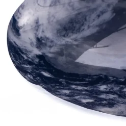 Lindby plafondlamp Orbi, 38 cm, blauw/wit, kunststof