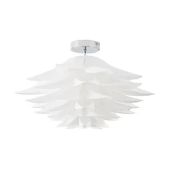 Lindby plafondlamp Rimon, wit, kunststof, Ø 50 cm, E27