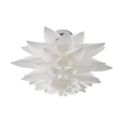 Lindby plafondlamp Rimon, wit, kunststof, Ø 50 cm, E27