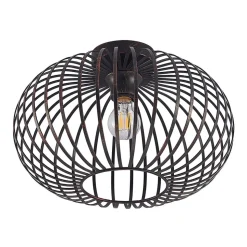 Lindby plafondlamp Rosalea, koperkleurig, metaal, 40 cm, E27