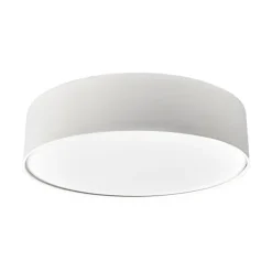 Lindby plafondlamp Sebatin, Ø 50 cm, beige, stof, E27