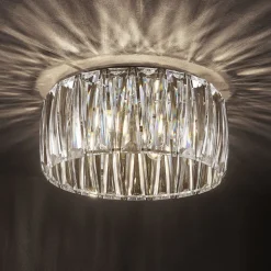 Lindby plafondlamp Sofia, transparant, acryl, Ø 46cm