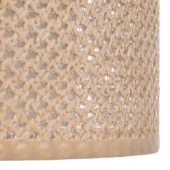 Lindby plafondlamp Soula, Ø 26 cm, beige, kunststof, E27