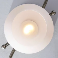 Lindby plafondlamp Svean, 3-vlams, wit, glas, lengte 60 cm