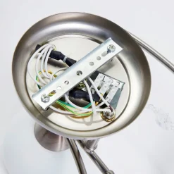 Lindby plafondlamp Svean, 3-vlams, wit, glas, lengte 60 cm