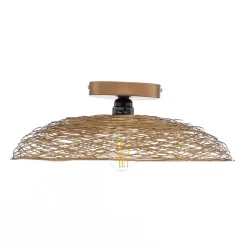 Lindby plafondlamp Thorian, Ø 40 cm, goudkleurig, ijzer