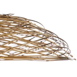 Lindby plafondlamp Thorian, Ø 40 cm, goudkleurig, ijzer