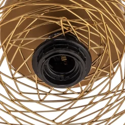 Lindby plafondlamp Thorian, Ø 40 cm, goudkleurig, ijzer