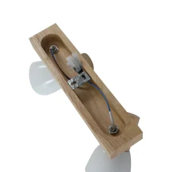 Lindby plafondlamp Thorin, 27 cm, 2-lamps, wit, hout, E14