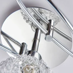 Lindby plafondlamp Ticino, 65 cm, 5-lamps, metaal, glas