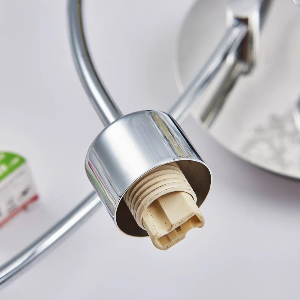 Lindby plafondlamp Ticino, 65 cm, 5-lamps, metaal, glas