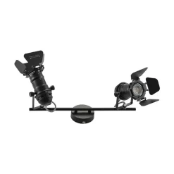 Lindby plafondlamp Tilen, 2-lamps, zwart, metaal, 26cm