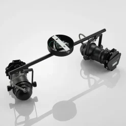 Lindby plafondlamp Tilen, 2-lamps, zwart, metaal, 26cm