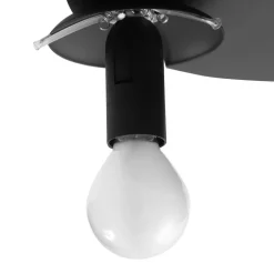 Lindby plafondlamp Valentina, E14, grijs, glas, Ø 36,6 cm