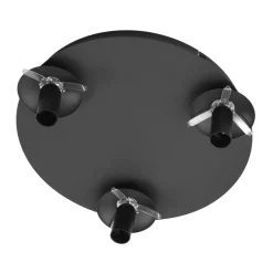 Lindby plafondlamp Valentina, E14, grijs, glas, Ø 36,6 cm