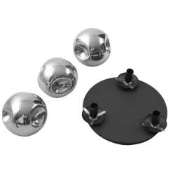 Lindby plafondlamp Valentina, E14, grijs, glas, Ø 36,6 cm