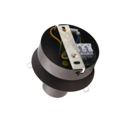 Lindby plafondlamp Valentina, E27, rookgrijs, glas, Ø 25 cm