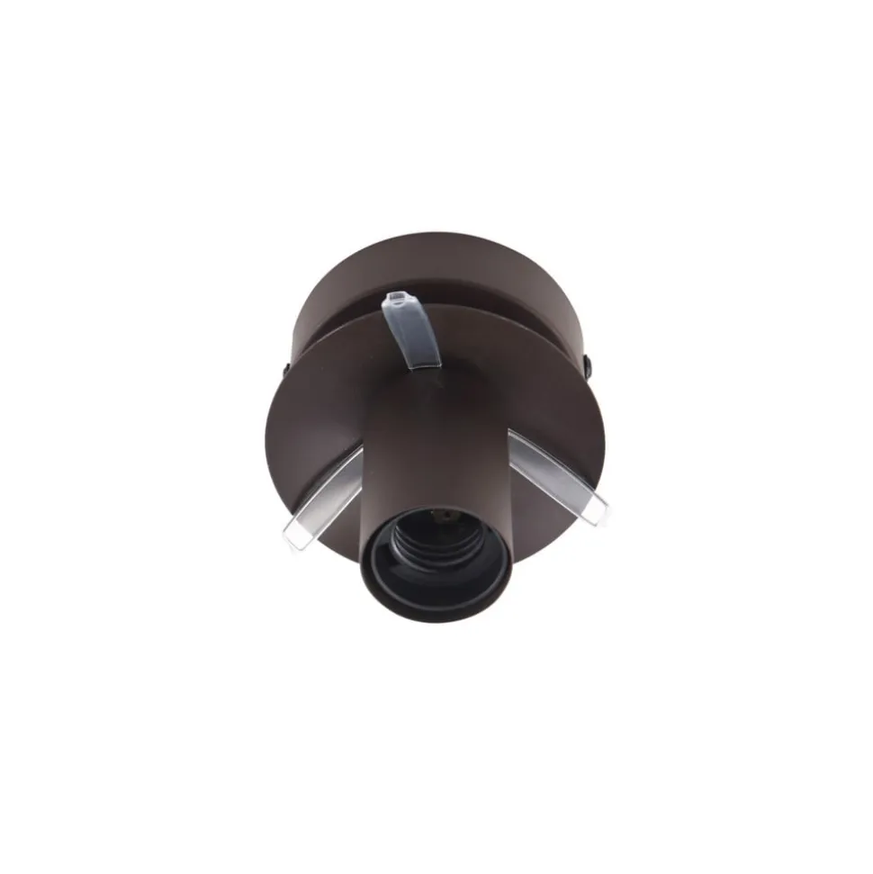 Lindby plafondlamp Valentina, E27, rookgrijs, glas, Ø 25 cm