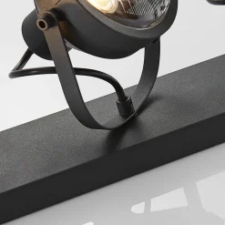 Lindby plafondspot Henega, 52 cm, zwart, 3-lamps