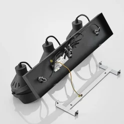 Lindby plafondspot Henega, 52 cm, zwart, 3-lamps