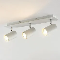 Lindby plafondspot Joffrey, 49 cm, wit, 3-lamps, GU10