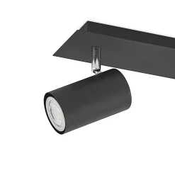 Lindby plafondspot Joffrey, 70 cm, zwart, 4-lamps, GU10