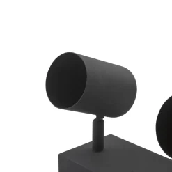 Lindby plafondspot Jorell, 35 cm, zwart, 3-lamps, metaal