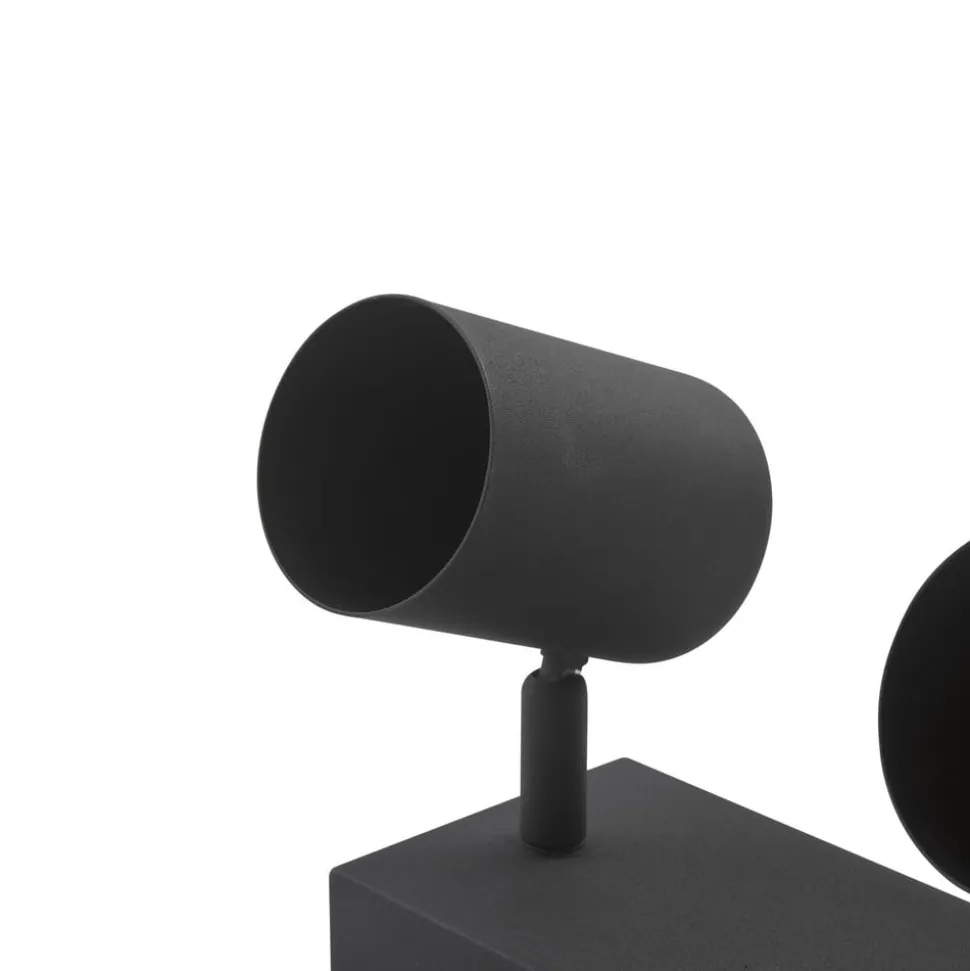 Lindby plafondspot Jorell, 35 cm, zwart, 3-lamps, metaal