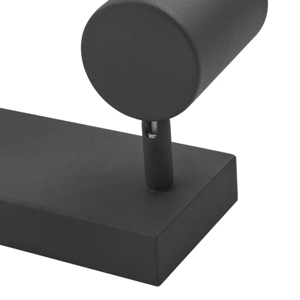 Lindby plafondspot Jorell, 35 cm, zwart, 3-lamps, metaal