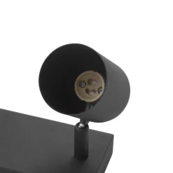 Lindby plafondspot Jorell, 35 cm, zwart, 3-lamps, metaal