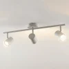 Lindby plafondspot Jorell, wit, 55 cm, 3-lamps, metaal, GU10