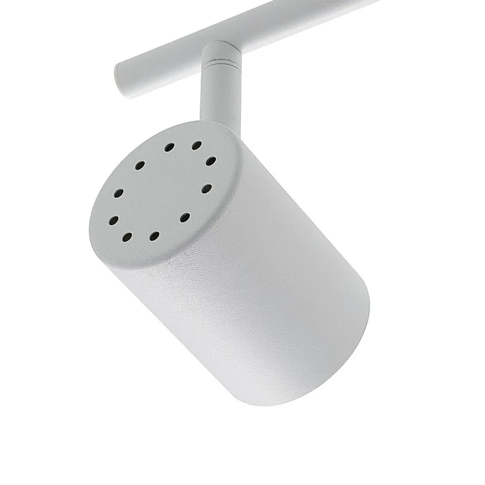 Lindby plafondspot Jorell, wit, 55 cm, 3-lamps, metaal, GU10