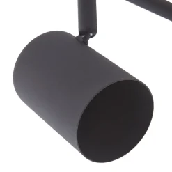 Lindby plafondspot Jorell, zwart, 51 cm, 3-lamps, GU10