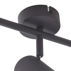 Lindby plafondspot Jorell, zwart, 51 cm, 3-lamps, GU10