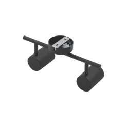 Lindby plafondspot Jorell, zwart, 31 cm, 2-lamps, GU10