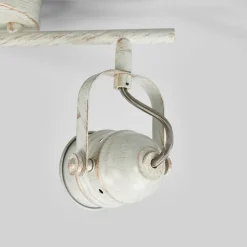 Lindby plafondspot Leonor, 2-lamps, wit, metaal, 32cm