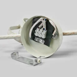 Lindby plafondspot Leonor, 2-lamps, wit, metaal, 32cm