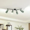 Lindby plafondspot Ovelia, groen, 80 cm, 4-lamps, E27