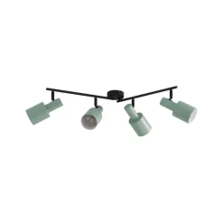 Lindby plafondspot Ovelia, groen, 80 cm, 4-lamps, E27