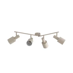 Lindby plafondspot Ovelia, beige, 80 cm, 4-lamps, E27