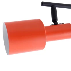 Lindby plafondspot Ovelia, oranje/zwart, 4-lamps, E27