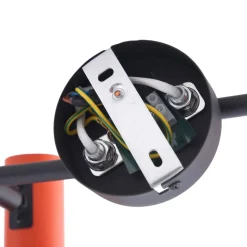 Lindby plafondspot Ovelia, oranje/zwart, 4-lamps, E27