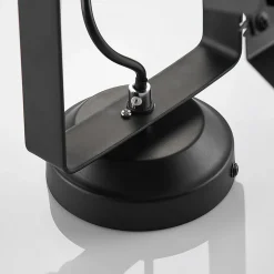 Lindby plafondspot Tilen, 1-lamp, zwart, metaal, 38cm