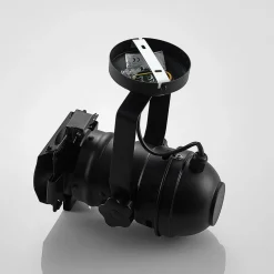 Lindby plafondspot Tilen, 1-lamp, zwart, metaal, 38cm