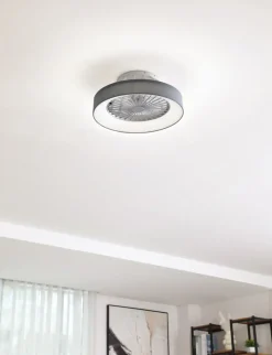 Lindby plafondventilator Mace, grijs, stil, CCT